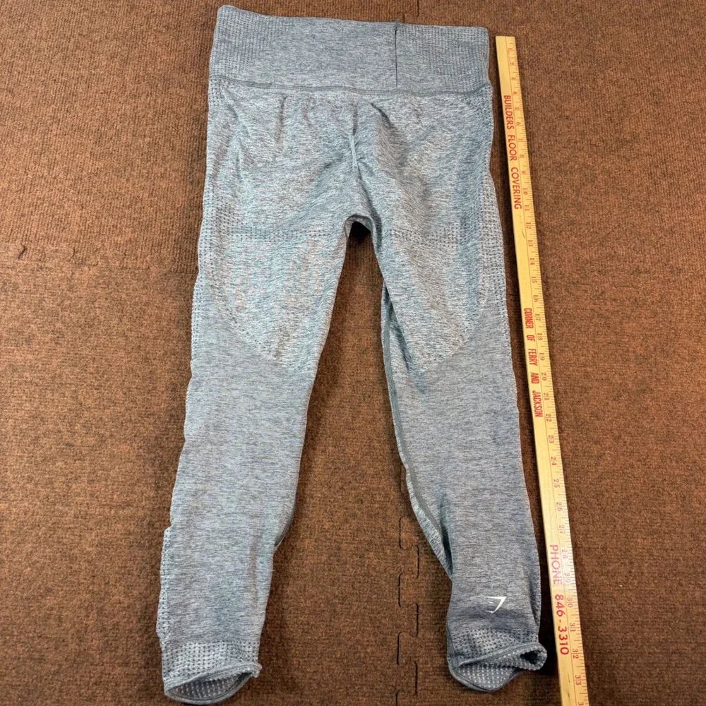 A+ gym Gymshark Vital Seamless Leggings Grey Marl High Waisted Activewear Tights